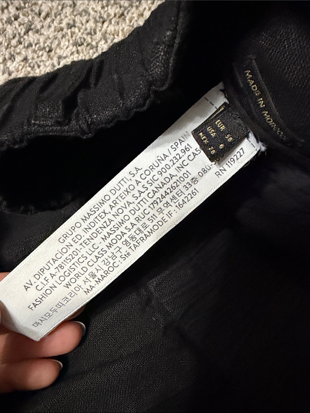 Massimo Dutti linen Pants size 28/6 - Picture 4 of 5